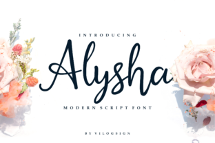 Alysha Handwritten Font for Elegant Branding and Logos