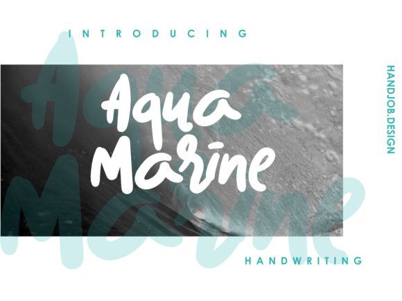 Aqua Marine Font Review: Bold Script Design