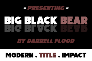 Big Black Bear Font for Bold Small Business Branding