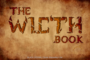 Black Dogma: Gothic Blackletter Typeface for Dark Aesthetic Branding