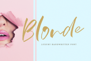 Blonde Script Handwritten Font Review for Editorial Design