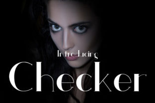 Checker Typeface for Elegant Branding and Handmade Labels