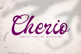 Cherio: A Handcrafted Script Font for Editorial Design