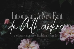 De Alhambra: A Classy Script for Designers