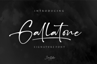 Gallatone: The Signature Script Font for Editorial Design