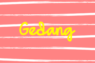 Gedang: The Playful Script Handwritten Font for Bold Brand Identity
