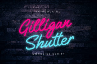 Gilligan Shutter: A Sophisticated Monoline Signature Font for Modern Branding