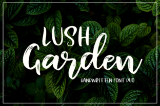 Lush Garden Duo: A Premium Script Handwritten Font for Boutique Branding