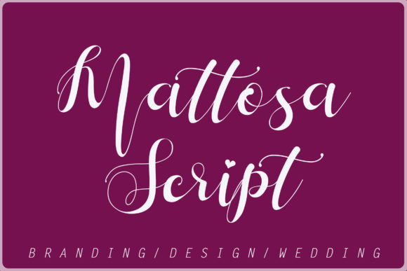 Mattosa Script: The Handwritten Typeface for Boutique Branding