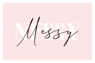 Messy Nessy Duo Typeface for Handmade Branding and Labels