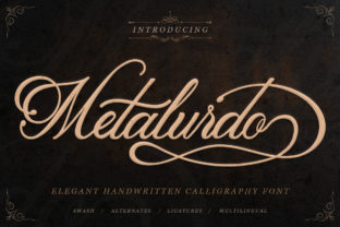 Metalurdo: Elegant Handwritten Calligraphy Font for Branding