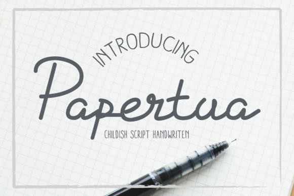 Papertua: A Signature Script Font for Elegant Editorial Design