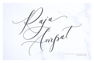 Raja Ampat: Elegant Script Handwritten Fonts for Brand Identity