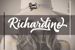 Richardine Script: A Retro Signage Typeface for Bold Editorial Design
