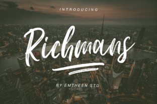 Richmans: A Premium Script Handwritten Font for Branding and Packaging