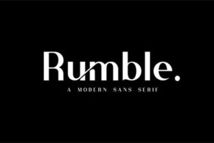 Rumble: The Ultimate Sans Serif Font Download
