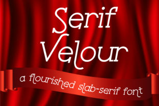 Serif Velour: Elegant Typeface for Handmade Labels and Invitations