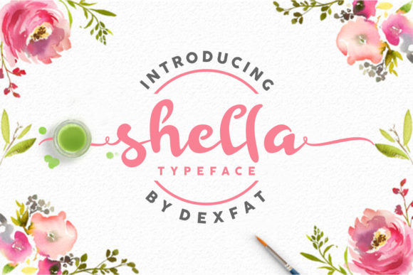 Shella Script: A Festive Handwritten Typeface for Editorial Design