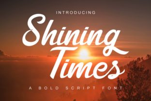 Shining Times Typeface for Modern Craft Branding