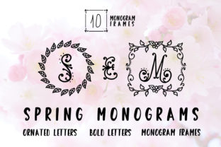 Spring Monogram: A Feminine Display Typeface for Editorial Design