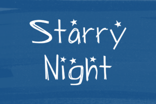 Starry Night: A Script Handwritten Typeface for Editorial Projects