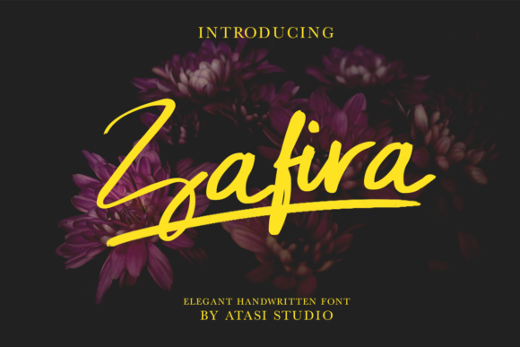 Zafira: The Elegant Script Handwritten Font for Creative Makers